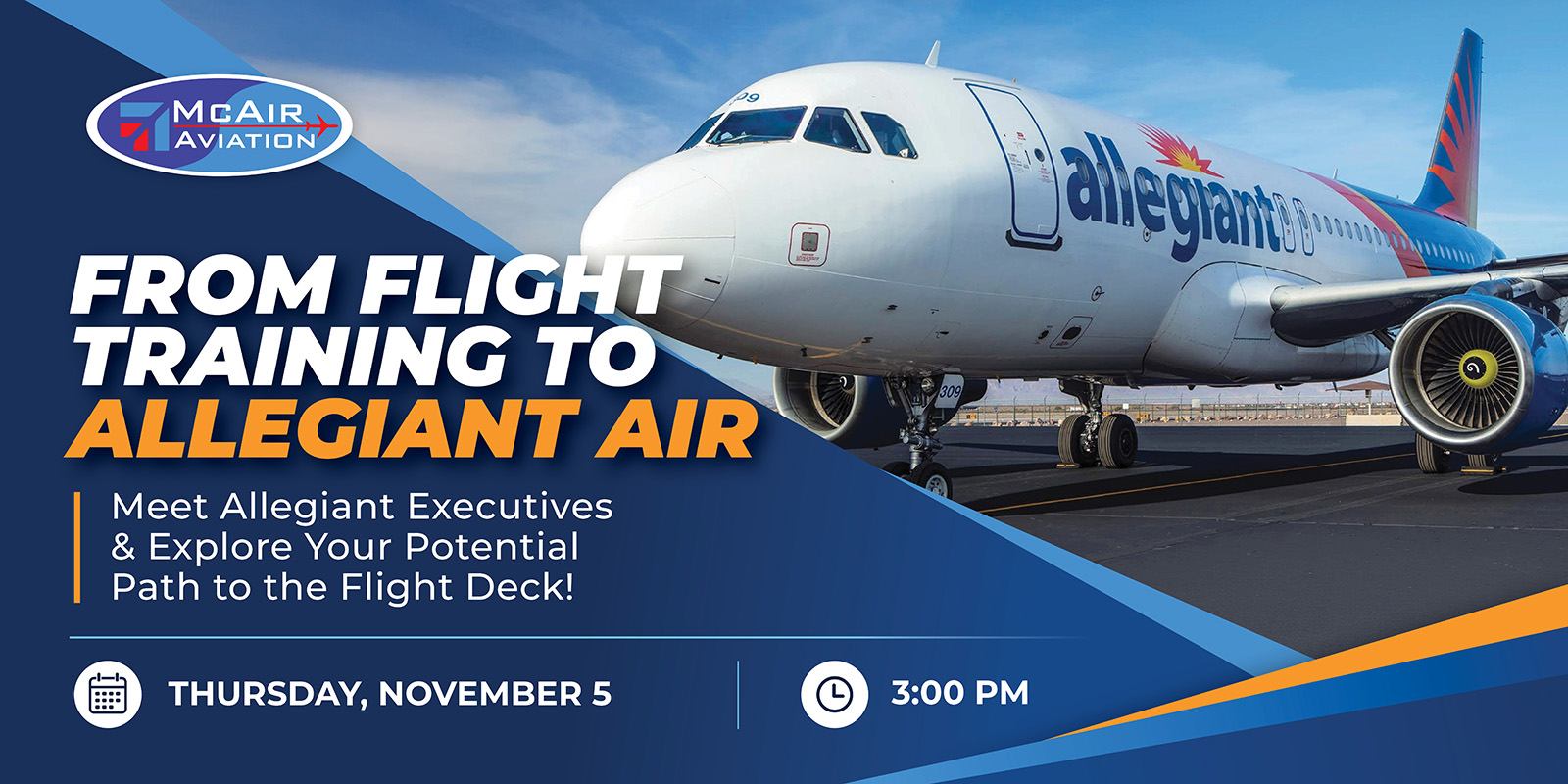 from flight training to allegiant air Session Banner