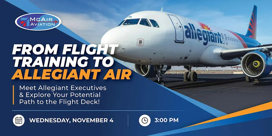 from flight training to allegiant air watkins event